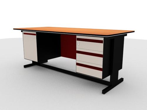low poly office table preview image